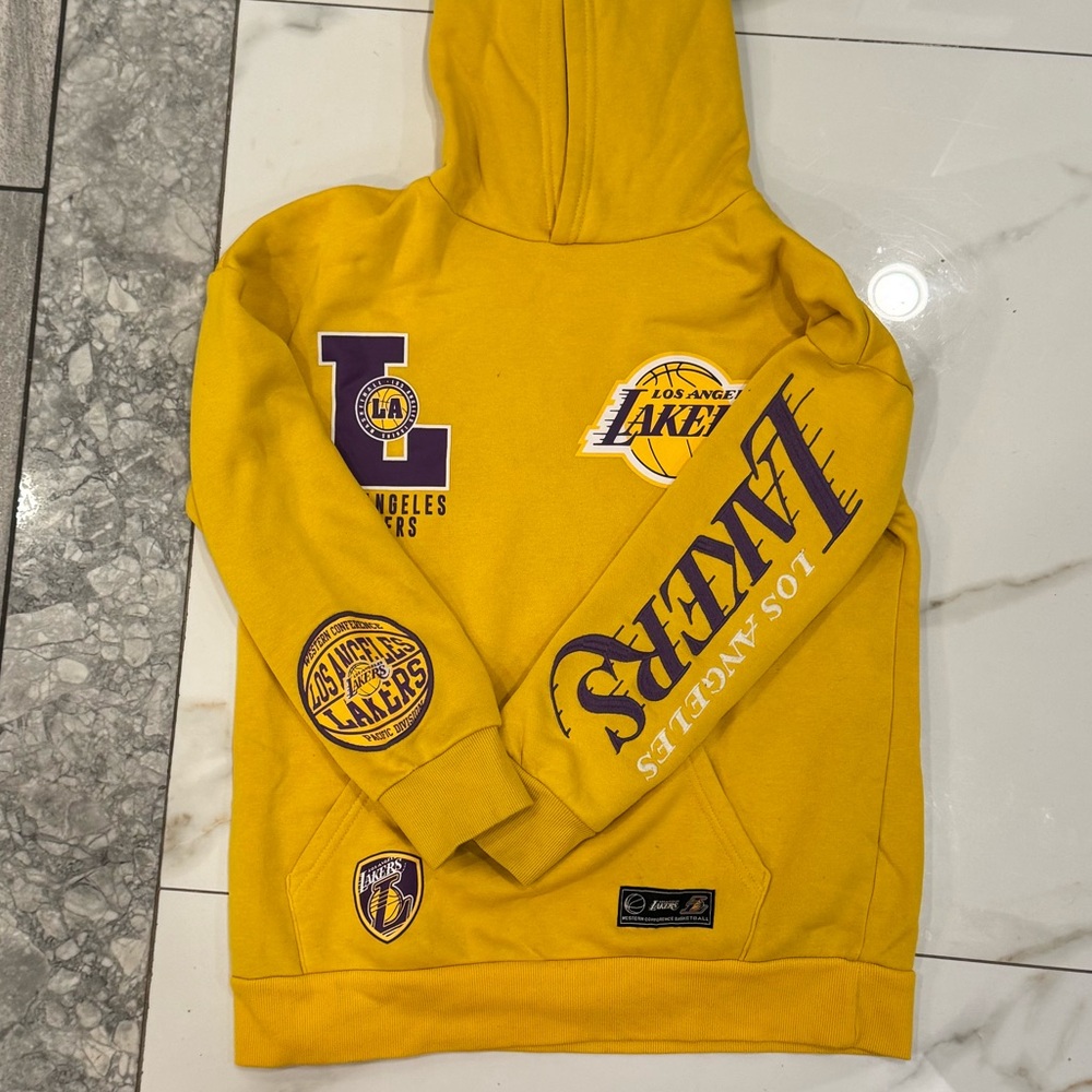 NBA Lakers Yellow Hoodie Kids 10-11